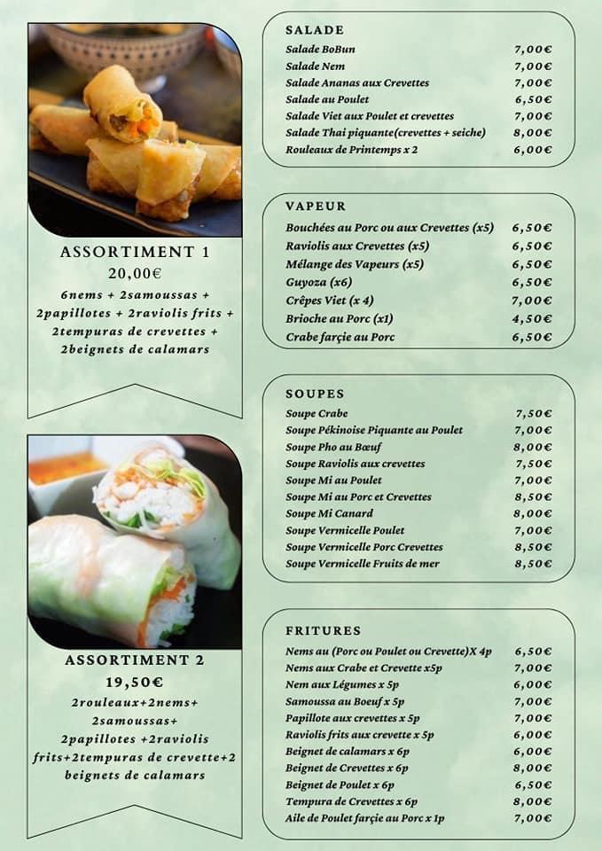 Restaurant Nénuphar - Menu Image 1